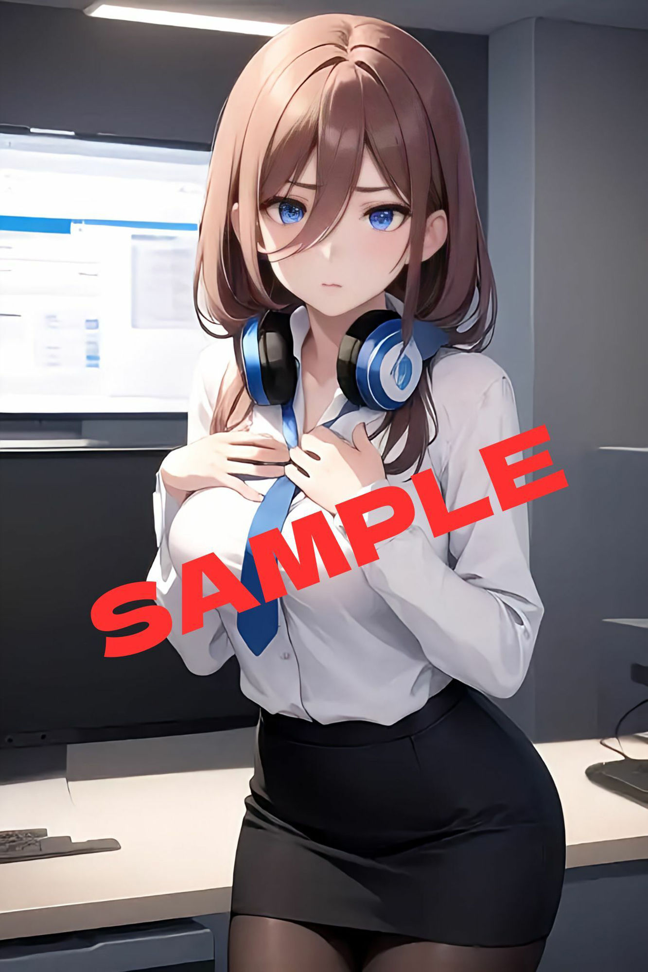 サンプル画像1:［OL中野◯玖］大嫌いな上司のオチ●ポがドストライクな件(かわいあい) [d_383422]