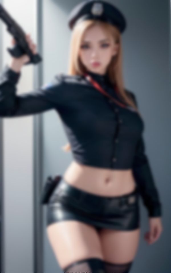 サンプル画像6:エロすぎるドS金髪警察官コレクション98枚(妄想LOVEGIRL) [d_383475]