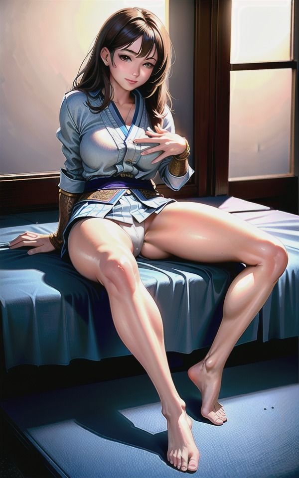 サンプル画像1:月夜の神秘的な美少女の誘惑・・・服を脱ぎ出して大胆露出する美少女…(伝説のAI企画) [d_383569]