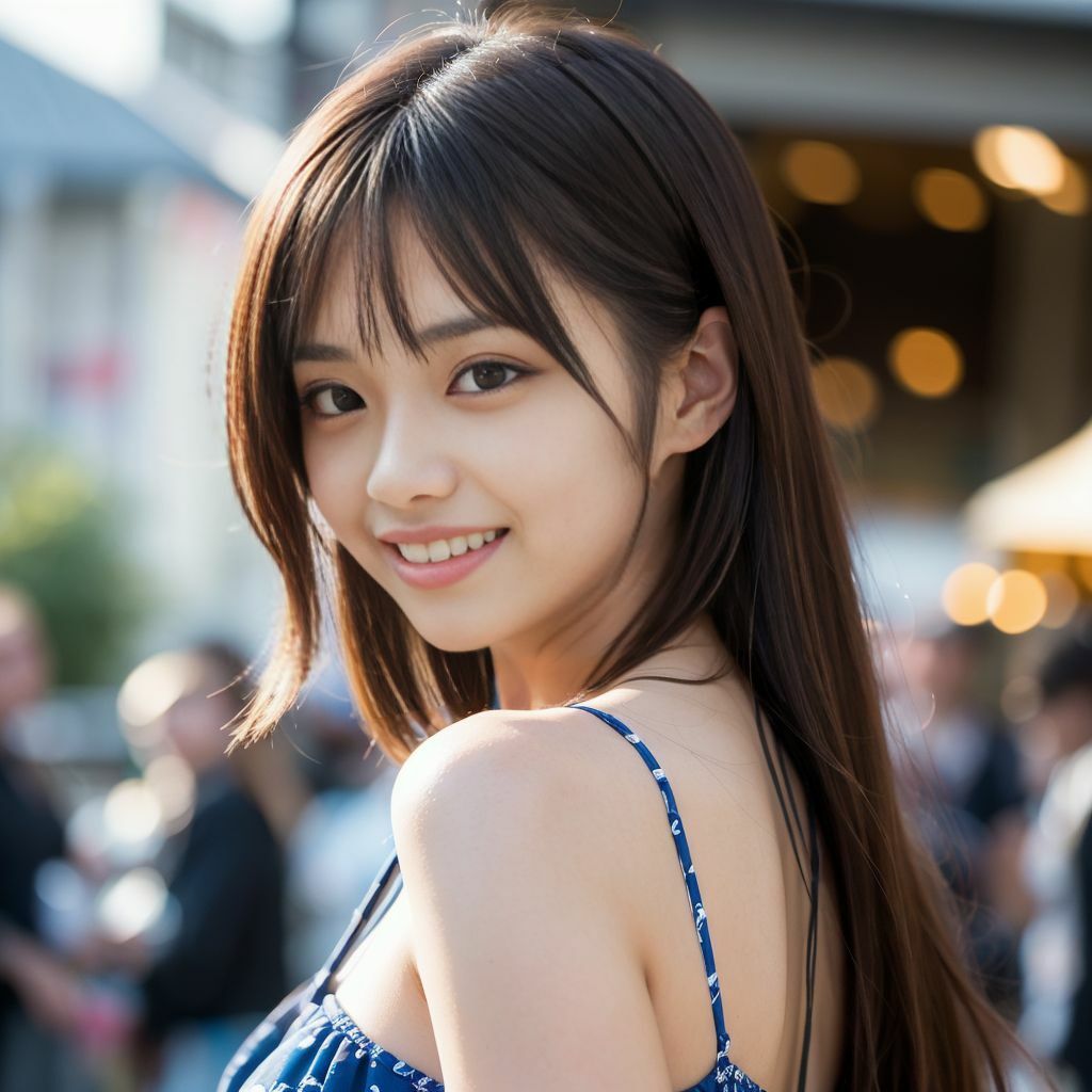 サンプル画像1:清楚系美女とデート(AI図鑑) [d_383595]