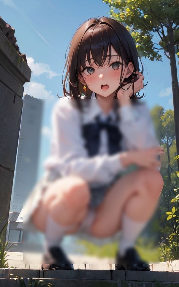 サンプル画像1:前から見たら見えちゃうじゃん 〜エッチなパンチラ少女〜(ミルクキング3) [d_383718]