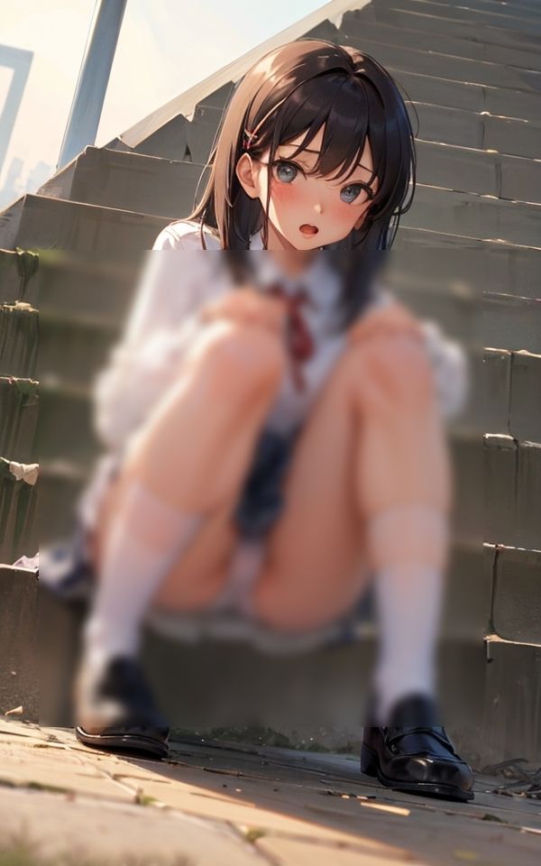 サンプル画像3:前から見たら見えちゃうじゃん 〜エッチなパンチラ少女〜(ミルクキング3) [d_383718]