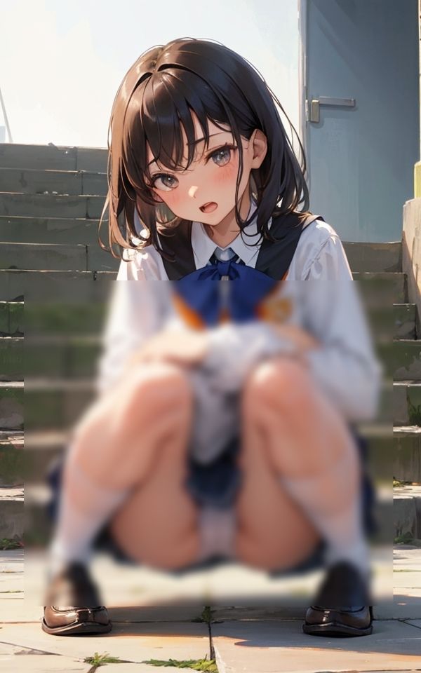 サンプル画像4:前から見たら見えちゃうじゃん 〜エッチなパンチラ少女〜(ミルクキング3) [d_383718]