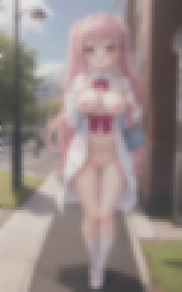 サンプル画像2:巨乳見せたがり痴女の街中ドキドキ露出デート Part2(みおもん) [d_383749]