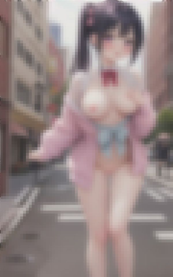 サンプル画像4:巨乳見せたがり痴女の街中ドキドキ露出デート Part2(みおもん) [d_383749]