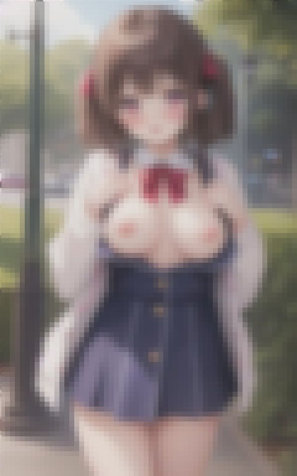 サンプル画像5:巨乳見せたがり痴女の街中ドキドキ露出デート Part2(みおもん) [d_383749]