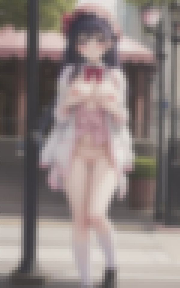 サンプル画像2:巨乳見せたがり痴女の街中ドキドキ露出デート Part4(メガポテト) [d_383756]