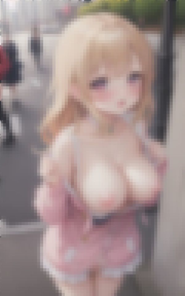 サンプル画像5:巨乳見せたがり痴女の街中ドキドキ露出デート Part6(ピンクモンスター) [d_383761]