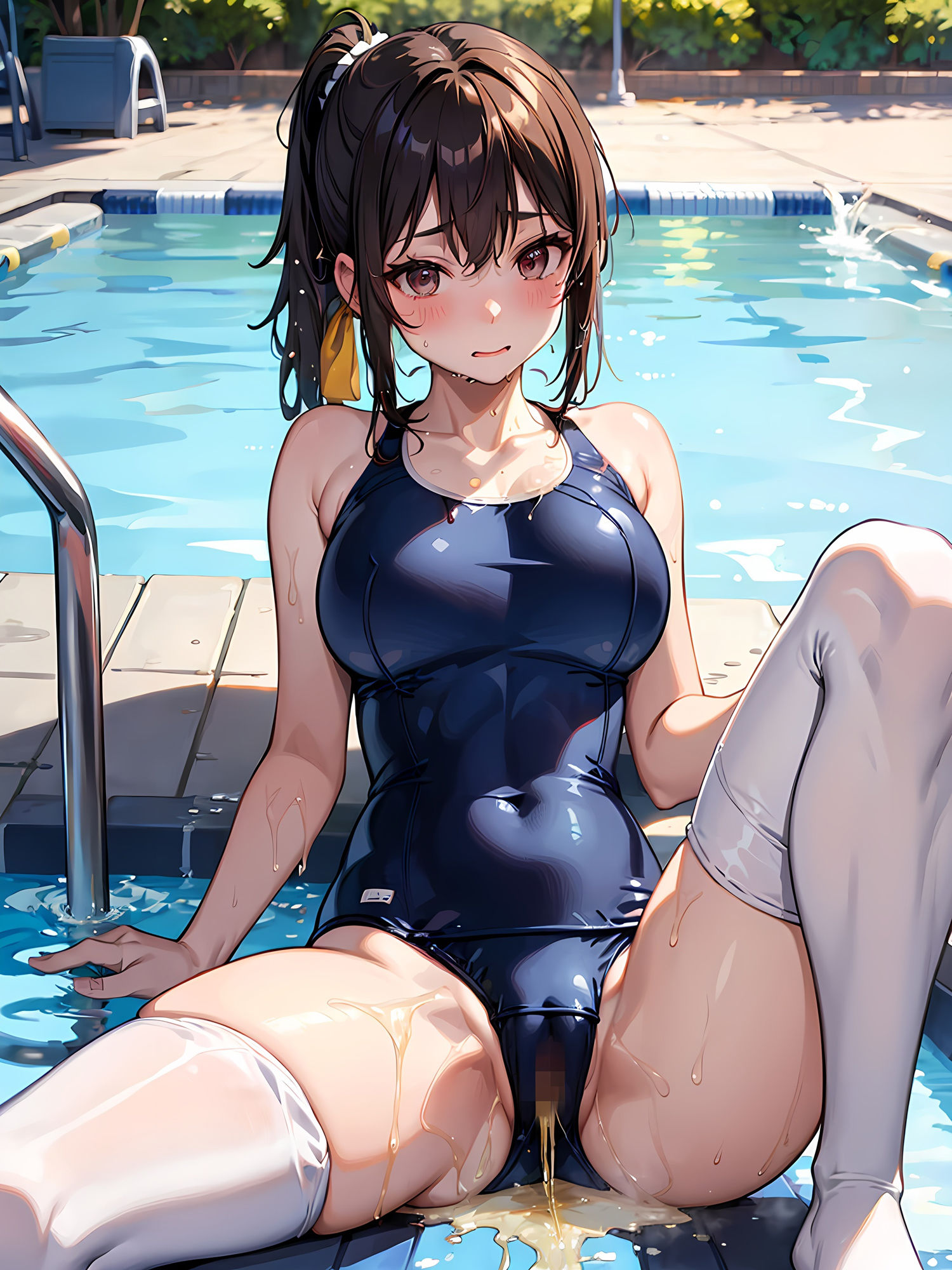 サンプル画像4:妹がおもらしするCG集(妄想サチュレーション) [d_383784]