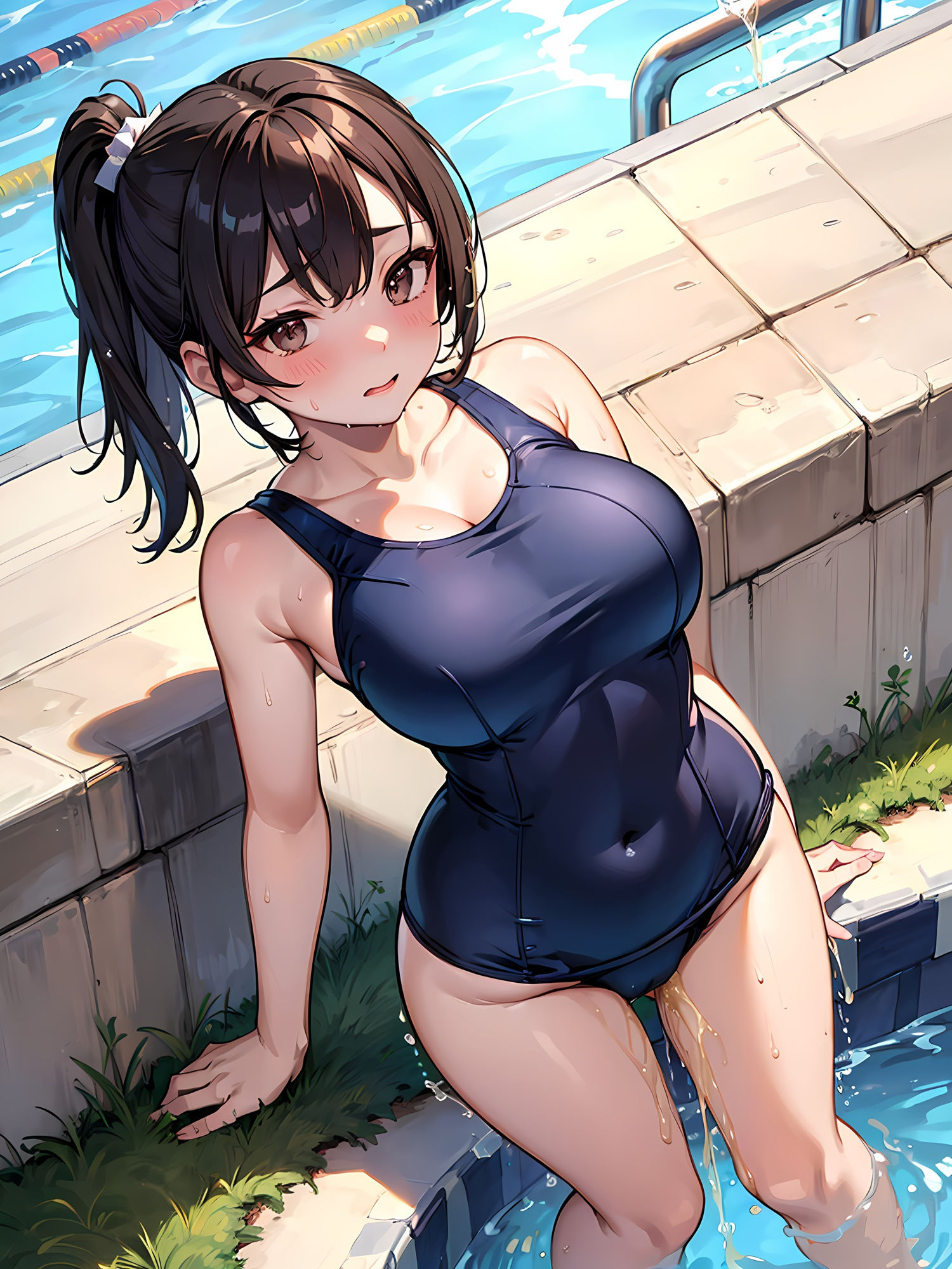 サンプル画像6:妹がおもらしするCG集(妄想サチュレーション) [d_383784]