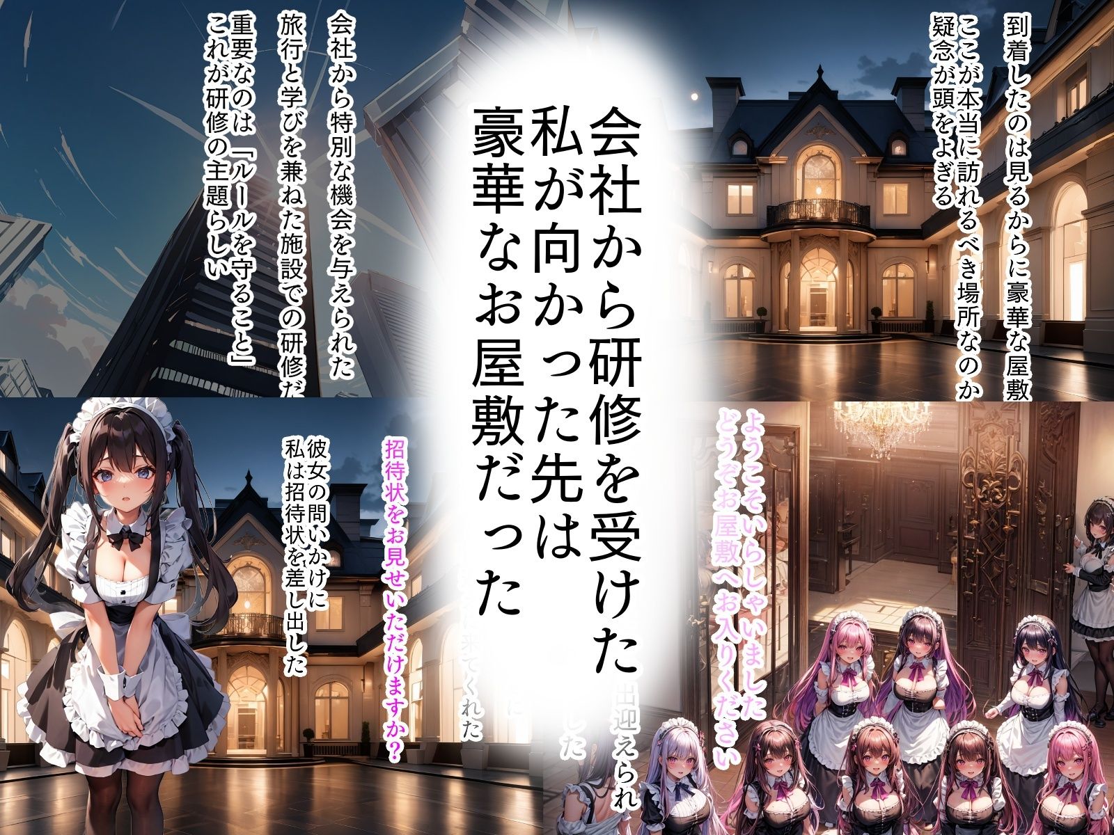 サンプル画像1:屋敷のルールとメイドの誘惑(エイアイイラストレーター) [d_383800]