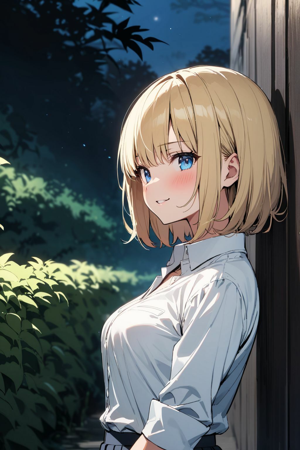 サンプル画像1:夜の公園で出会った淫乱金髪女子に誘われたので野外で中だしSEXした件(肉欲の園) [d_383801]