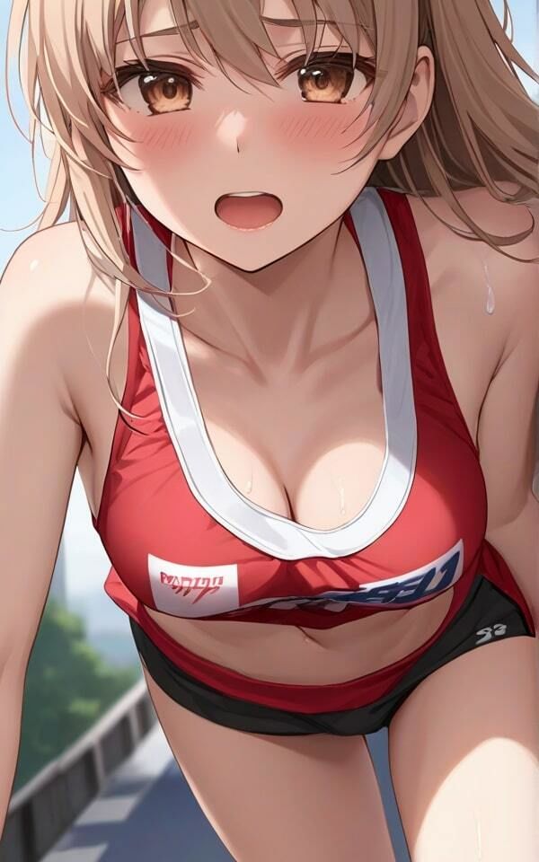 サンプル画像3:マラソン中にエッチな気分になっちゃった 美女のちょっとエッチな写真集(妖艶なボディ) [d_383812]