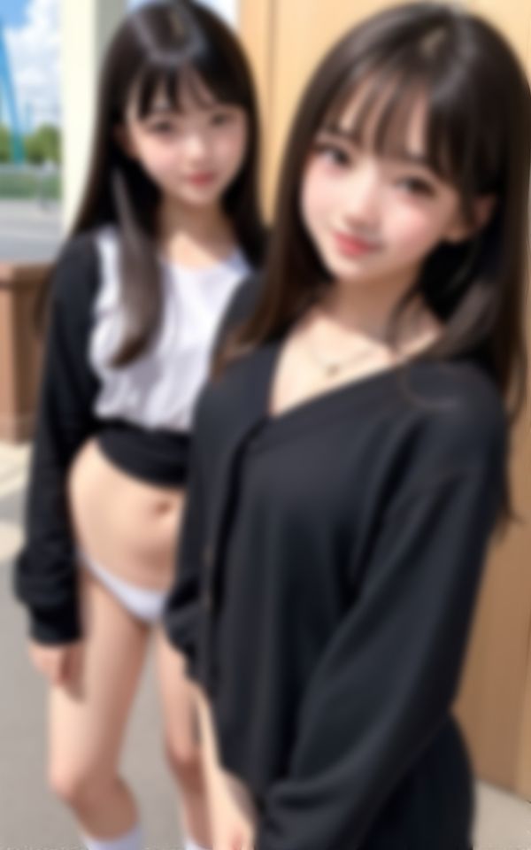 サンプル画像4:お嬢様学園優等生ちゃんの正体はエッチな淫乱露出狂(AIジェネレーション) [d_383892]