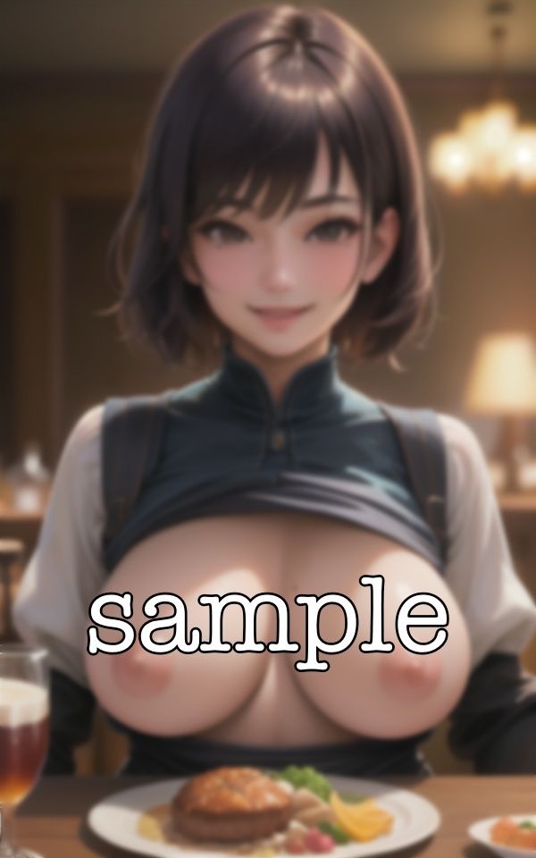 サンプル画像3:シェフの褒美〜高級料理店でシェフだけにご褒美のショット〜綺麗なFカップのおっぱいを見せたい痴女集(ANAZON企画) [d_383966]