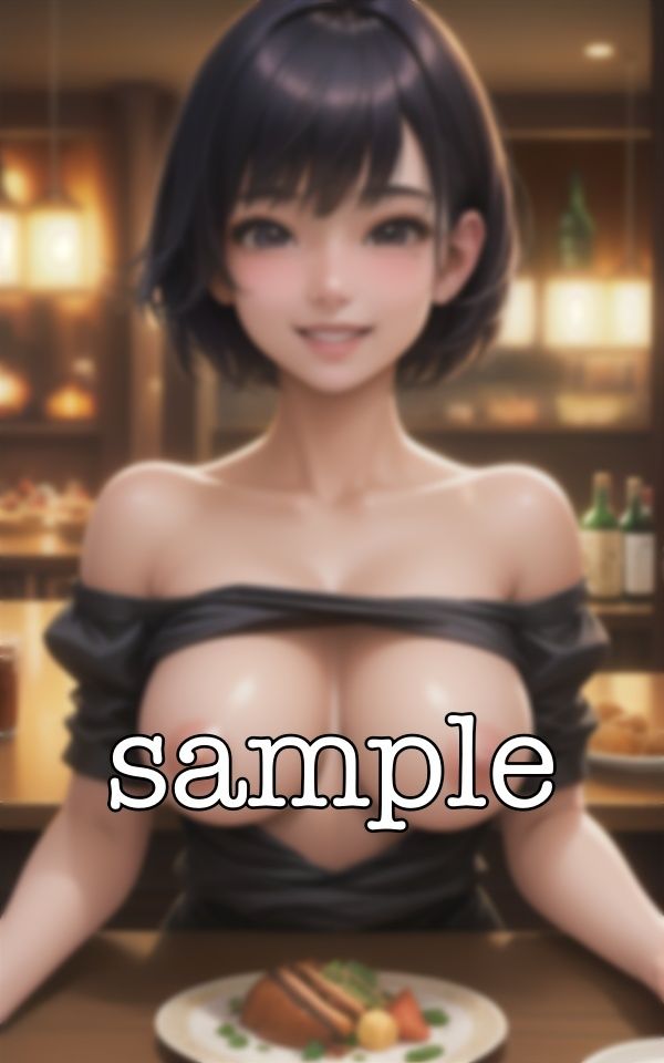 サンプル画像5:シェフの褒美〜高級料理店でシェフだけにご褒美のショット〜綺麗なFカップのおっぱいを見せたい痴女集(ANAZON企画) [d_383966]