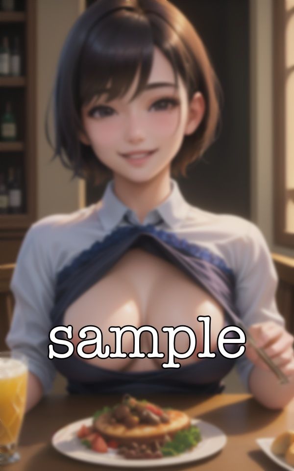 シェフの褒美〜高級料理店でシェフだけにご褒美のショット〜綺麗なFカップのおっぱいを見せたい痴女集