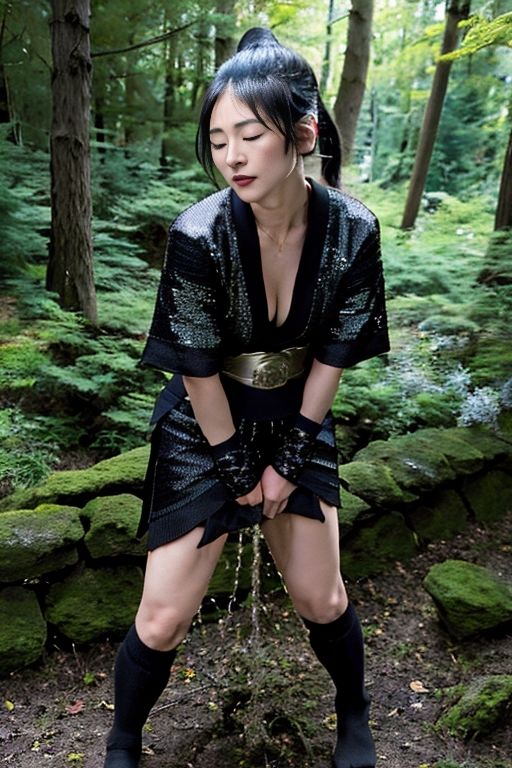 サンプル画像6:くノ一のおもらし/放尿(P-AI planning) [d_383985]