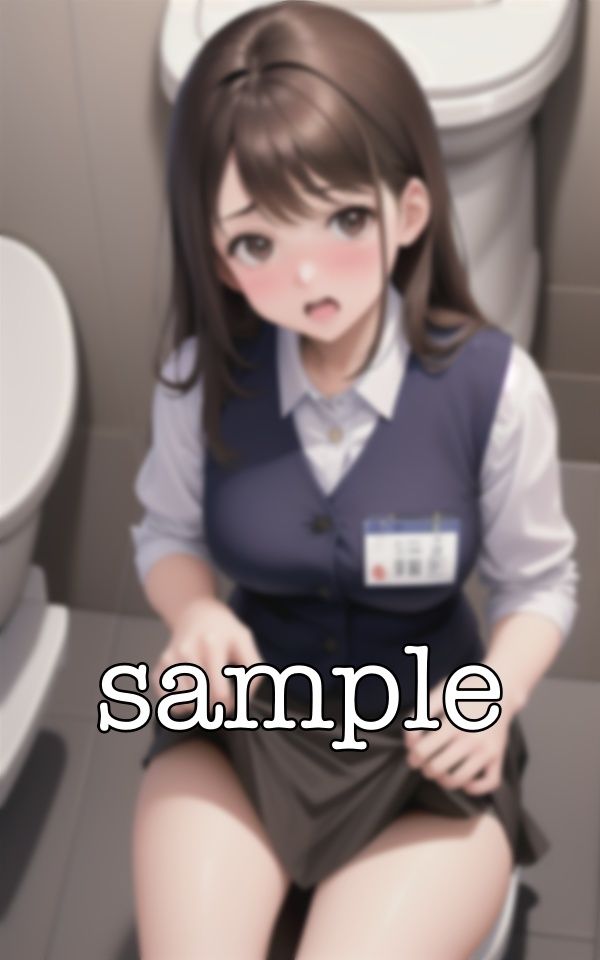 サンプル画像3:携帯ショップ特集！トイレで先輩社員と派遣がパンツを・・・派遣社員がエロすぎて先輩に犯●れる！(高級美女クラブ) [d_383994]