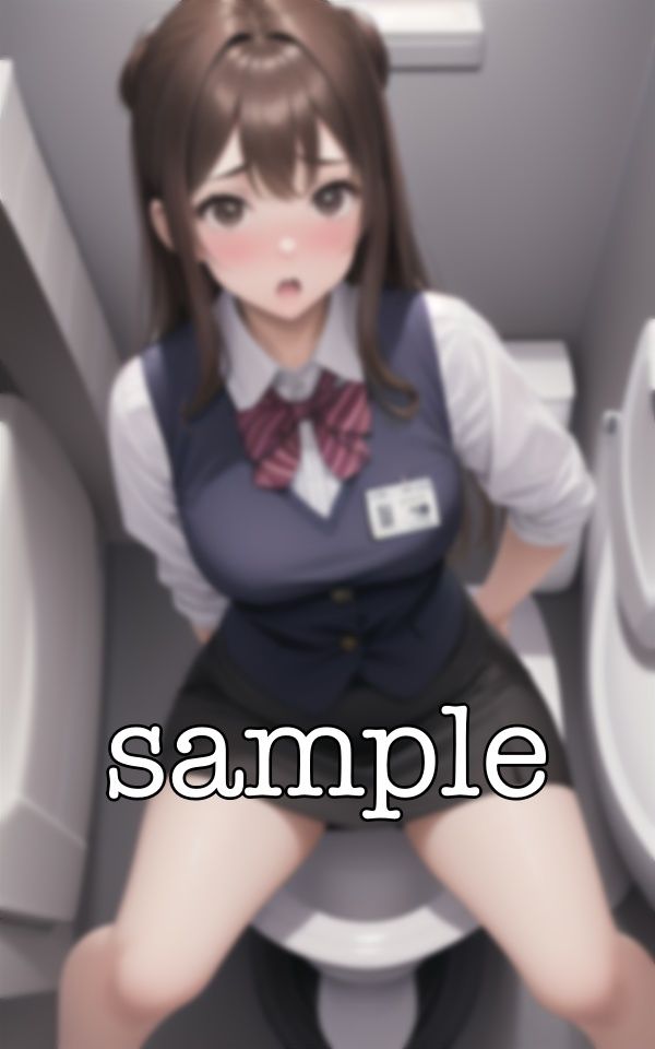 サンプル画像6:携帯ショップ特集！トイレで先輩社員と派遣がパンツを・・・派遣社員がエロすぎて先輩に犯●れる！(高級美女クラブ) [d_383994]