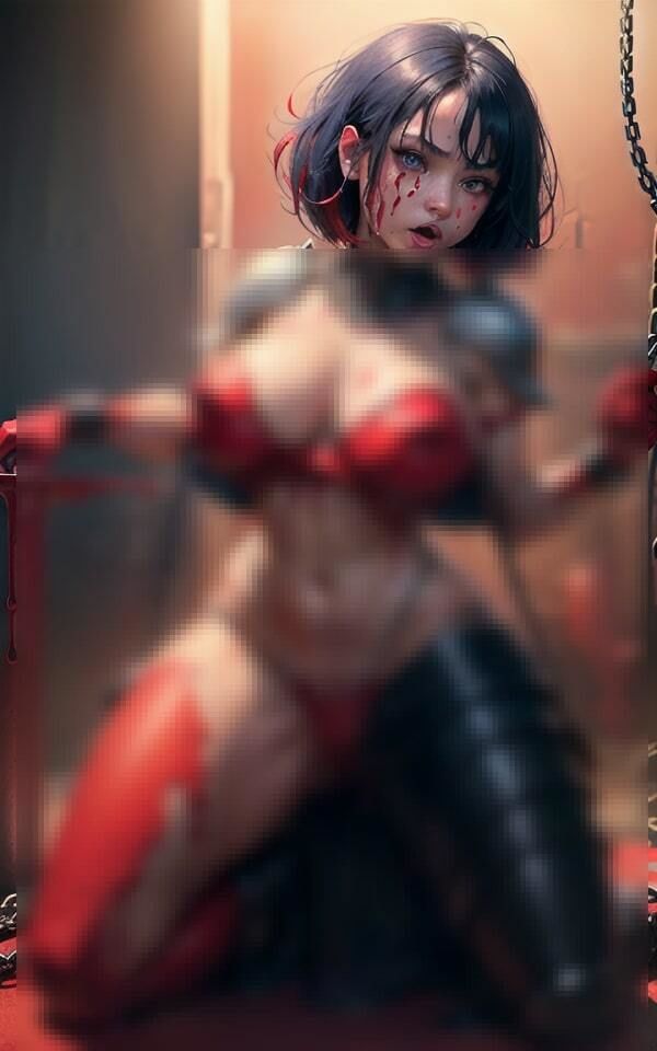 サンプル画像3:エログロ 捕まった剣士の末路(ホットバニラ) [d_384043]