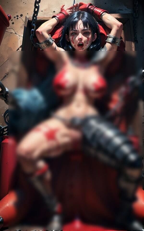 サンプル画像4:エログロ 捕まった剣士の末路(ホットバニラ) [d_384043]