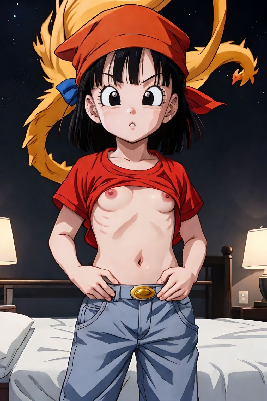 サンプル画像5:DRAG◯N B◯LL パンちゃん妄想編(AI侍) [d_384046]