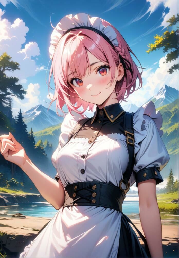 サンプル画像1:『田舎の憧れ美人メイドと野外セックスライフ』(AIR) [d_384084]