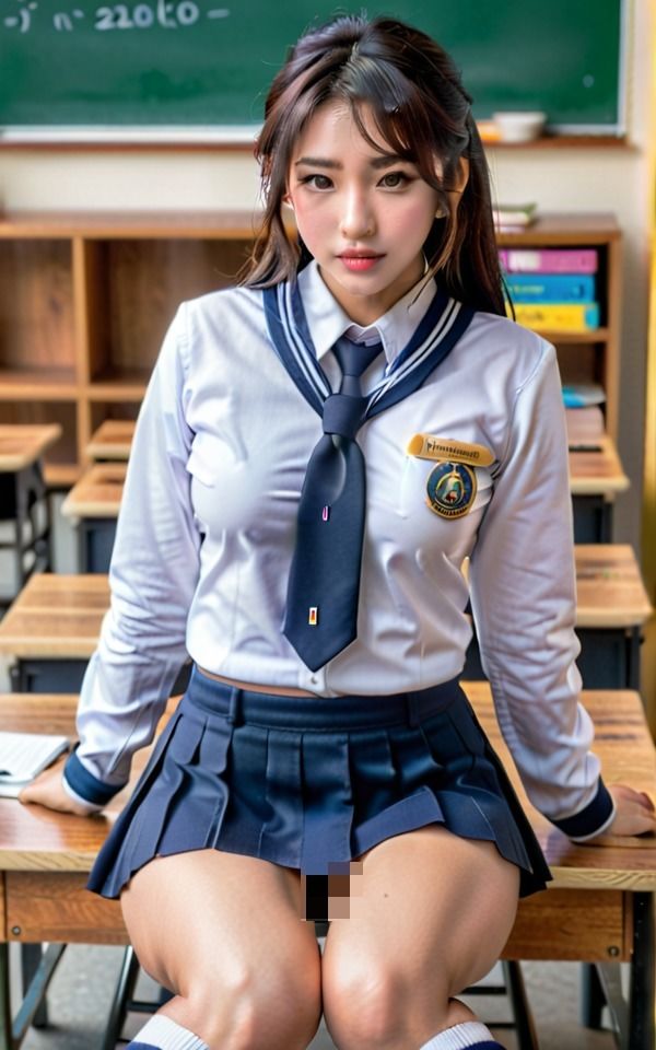 サンプル画像5:美少女JKの淫らな放課後(伝説のAI企画) [d_384146]