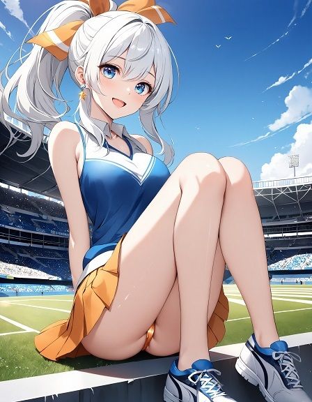 サンプル画像3:チアガールの座りパンチラ(D.P.H.) [d_384177]