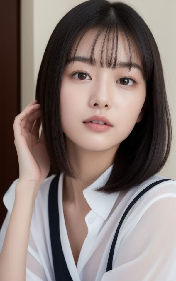 サンプル画像3:アイドル系美少女に見つめられて…(伝説のAI企画) [d_384179]