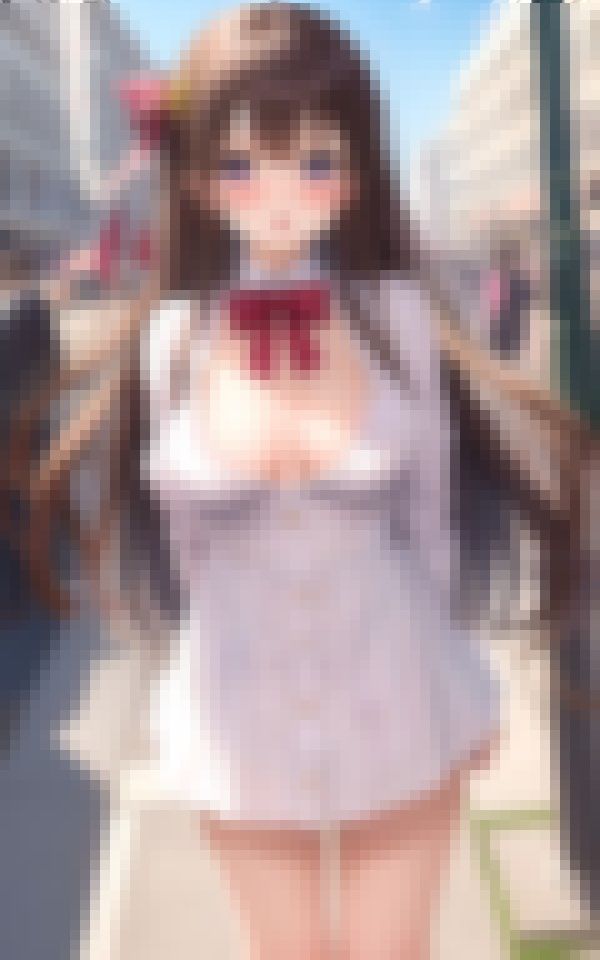 サンプル画像1:巨乳見せたがり彼女の街中ドキドキ露出デート Part 2(TKサークル) [d_384205]