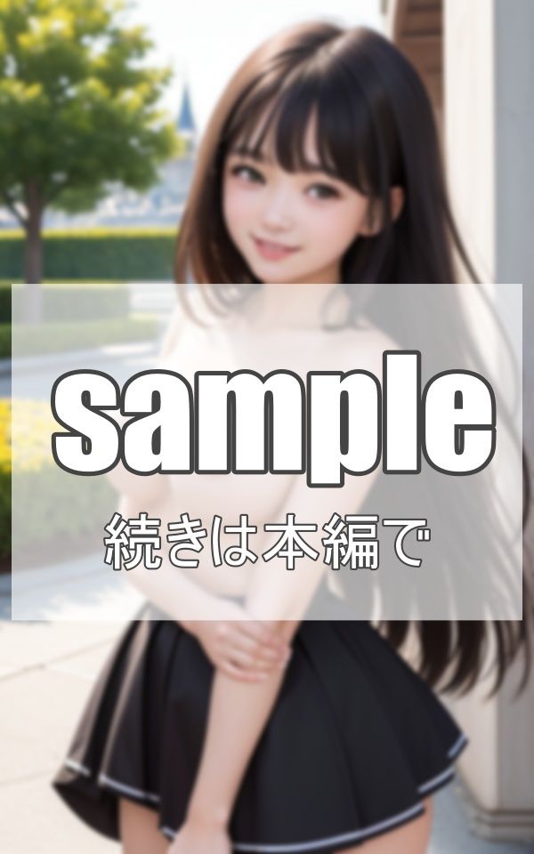 サンプル画像4:露出狂の少女たちと屋外撮影会(淫想AI宮殿) [d_384229]