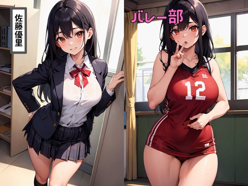 サンプル画像1:中出しされた部活終わりの汗だくJK(変態ピアニスト) [d_384272]