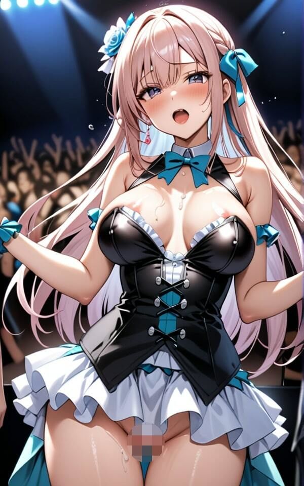 サンプル画像1:アイドル達の性欲 もっと出していいよ！私愛されてるね！(斜め45度の絶景) [d_384280]