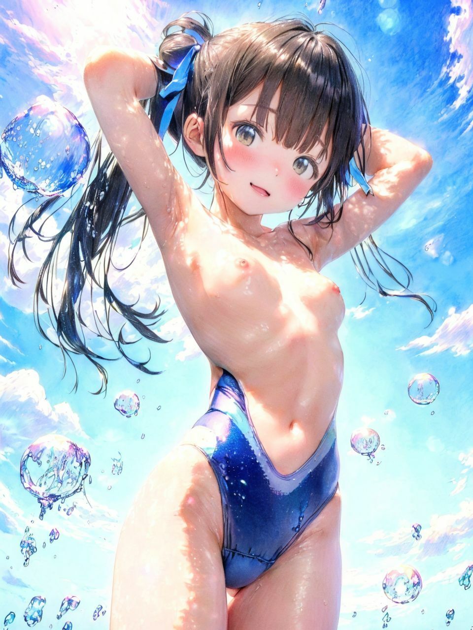 サンプル画像6:【可愛い！競泳水着っ子】(びっぷるーむ) [d_384354]