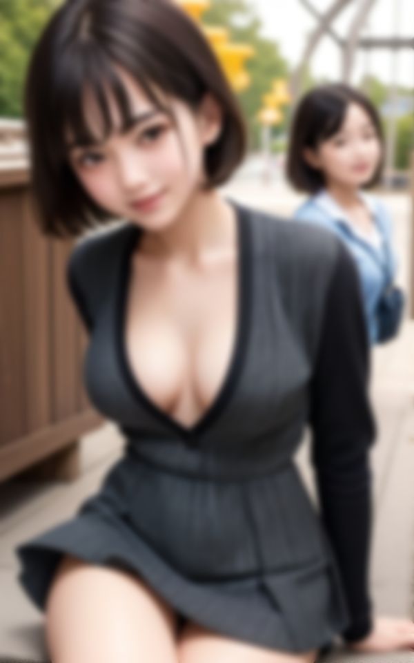 サンプル画像1:可愛い顔して露出狂だった同級生の友達撮影コレクション(えいあい出版) [d_384366]