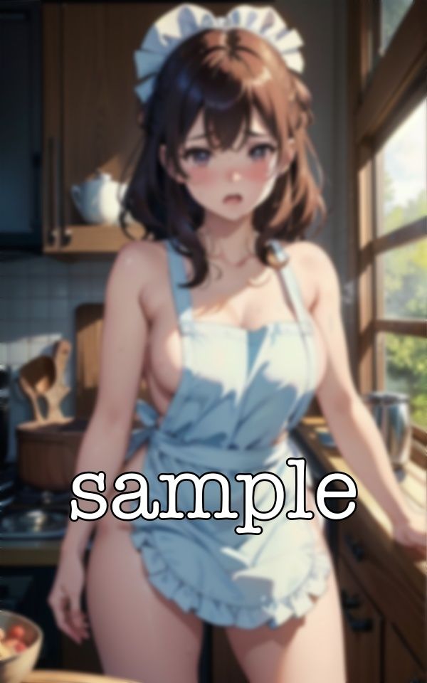 サンプル画像1:最高の朝食スペシャル〜上司宅に宿泊したら新妻が裸エプロンで朝食を作ってくれた〜(ぷにぷに研究所) [d_384587]