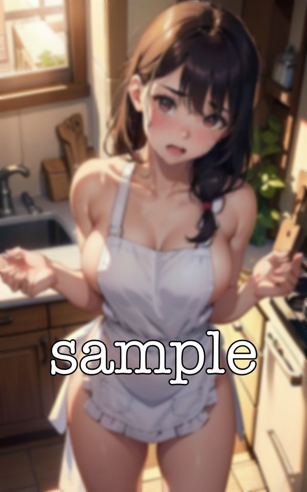 サンプル画像2:最高の朝食スペシャル〜上司宅に宿泊したら新妻が裸エプロンで朝食を作ってくれた〜(ぷにぷに研究所) [d_384587]