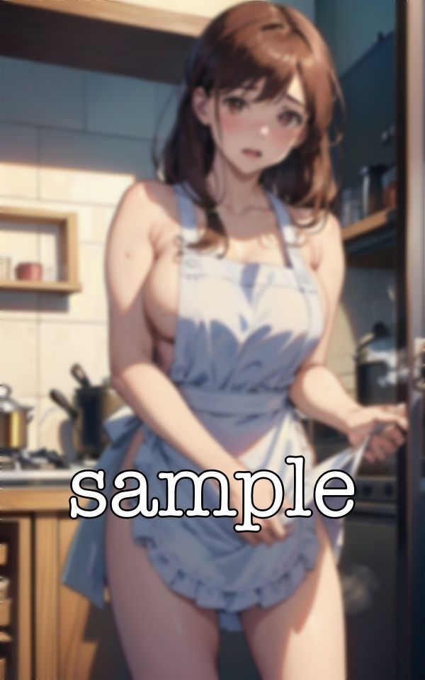 サンプル画像3:最高の朝食スペシャル〜上司宅に宿泊したら新妻が裸エプロンで朝食を作ってくれた〜(ぷにぷに研究所) [d_384587]