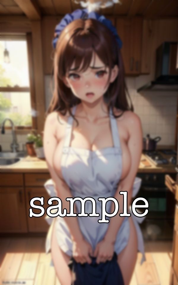 サンプル画像4:最高の朝食スペシャル〜上司宅に宿泊したら新妻が裸エプロンで朝食を作ってくれた〜(ぷにぷに研究所) [d_384587]