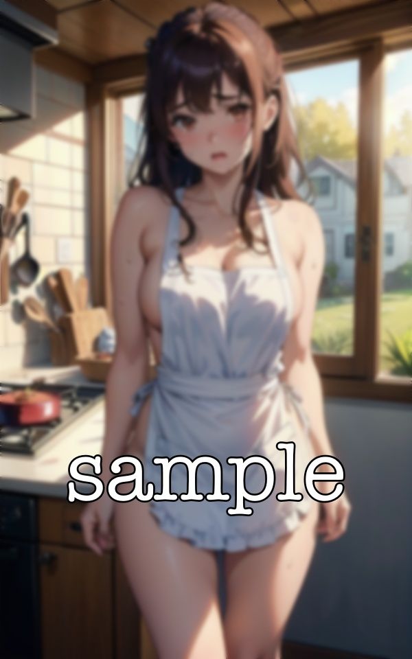 サンプル画像5:最高の朝食スペシャル〜上司宅に宿泊したら新妻が裸エプロンで朝食を作ってくれた〜(ぷにぷに研究所) [d_384587]