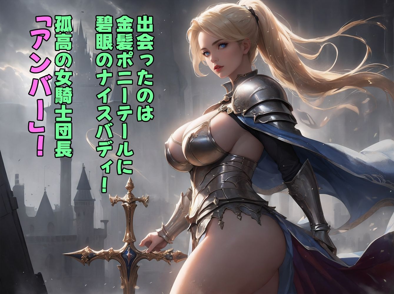 サンプル画像2:オトナの異世界探訪記1「女騎士アンバー」(異世界亭) [d_384623]