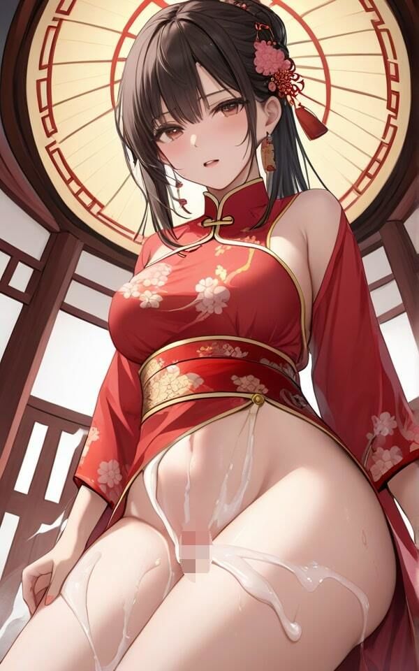 サンプル画像2:チャイナドレスを汚された美女 このドレスが白くなるまで出しなさい！(半熟プリン) [d_384637]