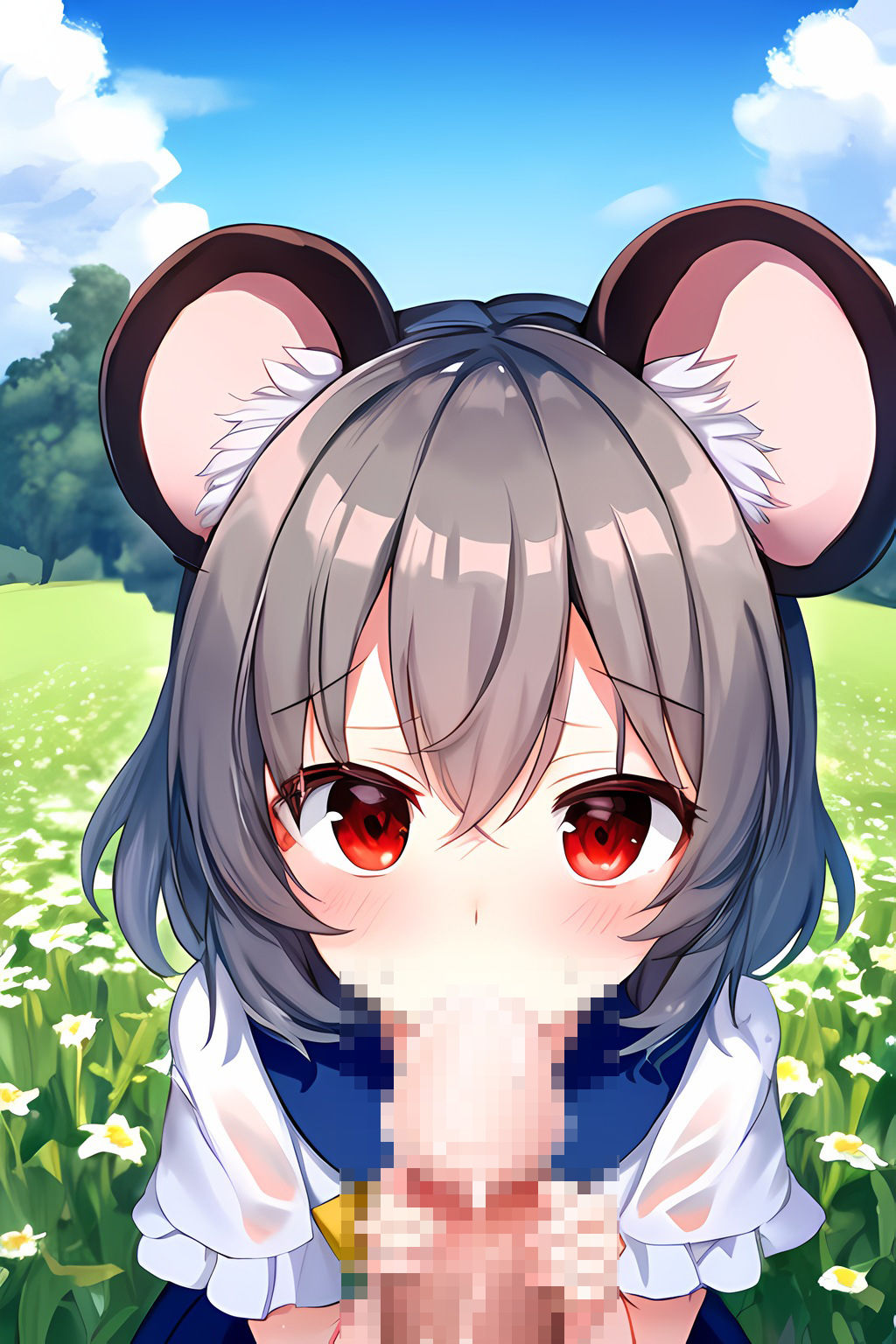 サンプル画像5:ネズミ妖怪少女フェラHCG集130枚(AIで遊ぼ（まとめ売り）) [d_384669]