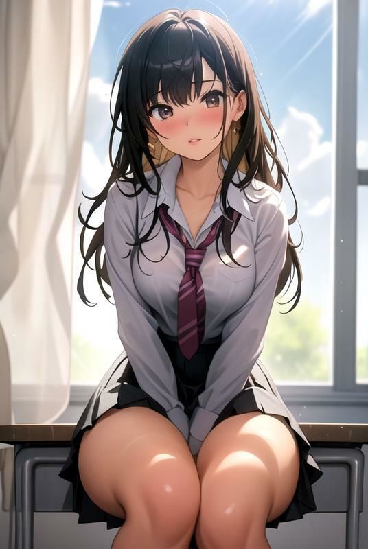 サンプル画像2:【制服の誘惑】 だって見たいんだもん！ いい匂いするんだもん！ ワンチャン土下座してお願いしてみた件 ＃2(日常の誘惑) [d_384761]