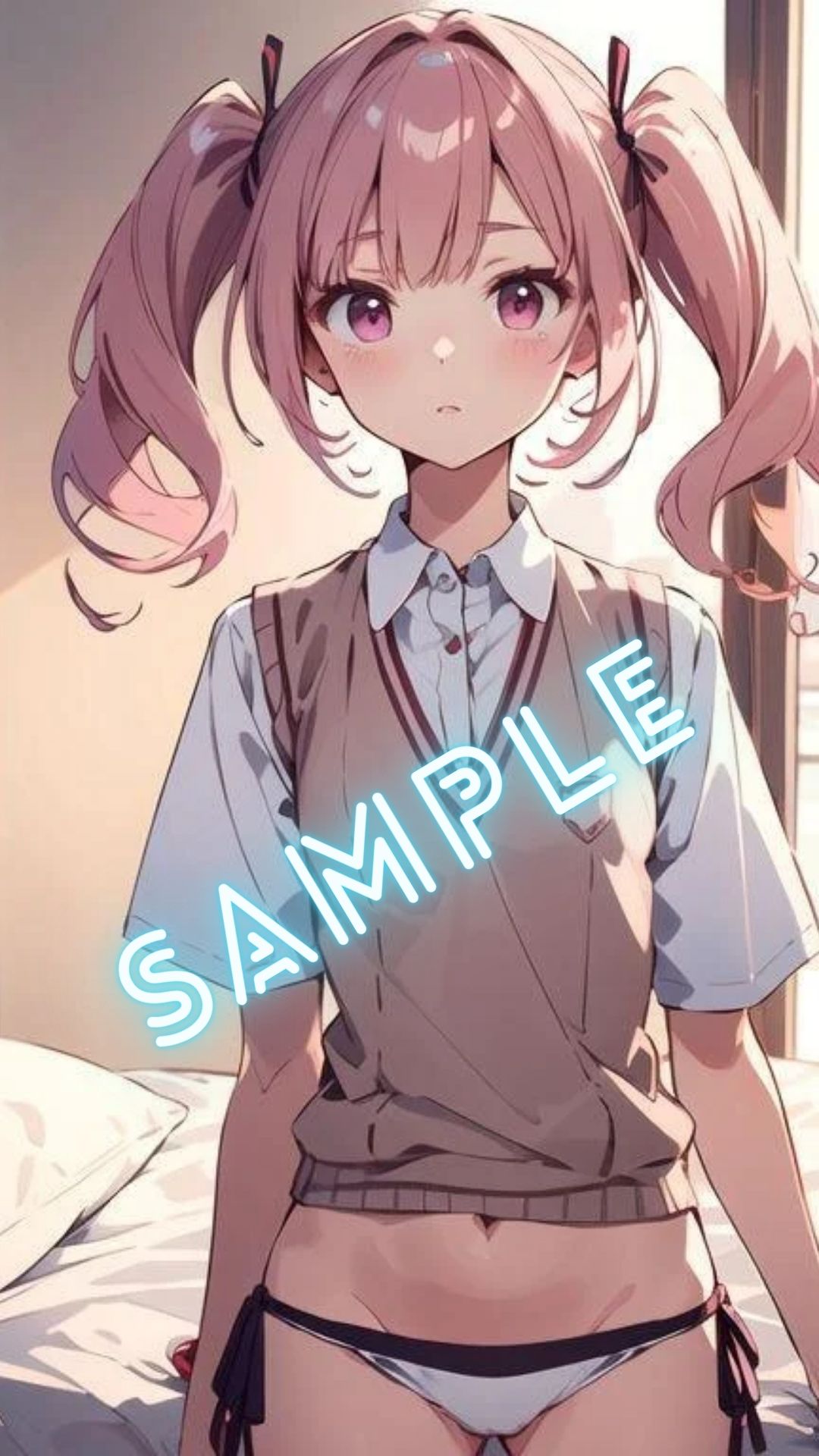 サンプル画像2:とある科学の超◯磁砲 白井◯子っぽい 画像集(パンティー旅情) [d_384762]