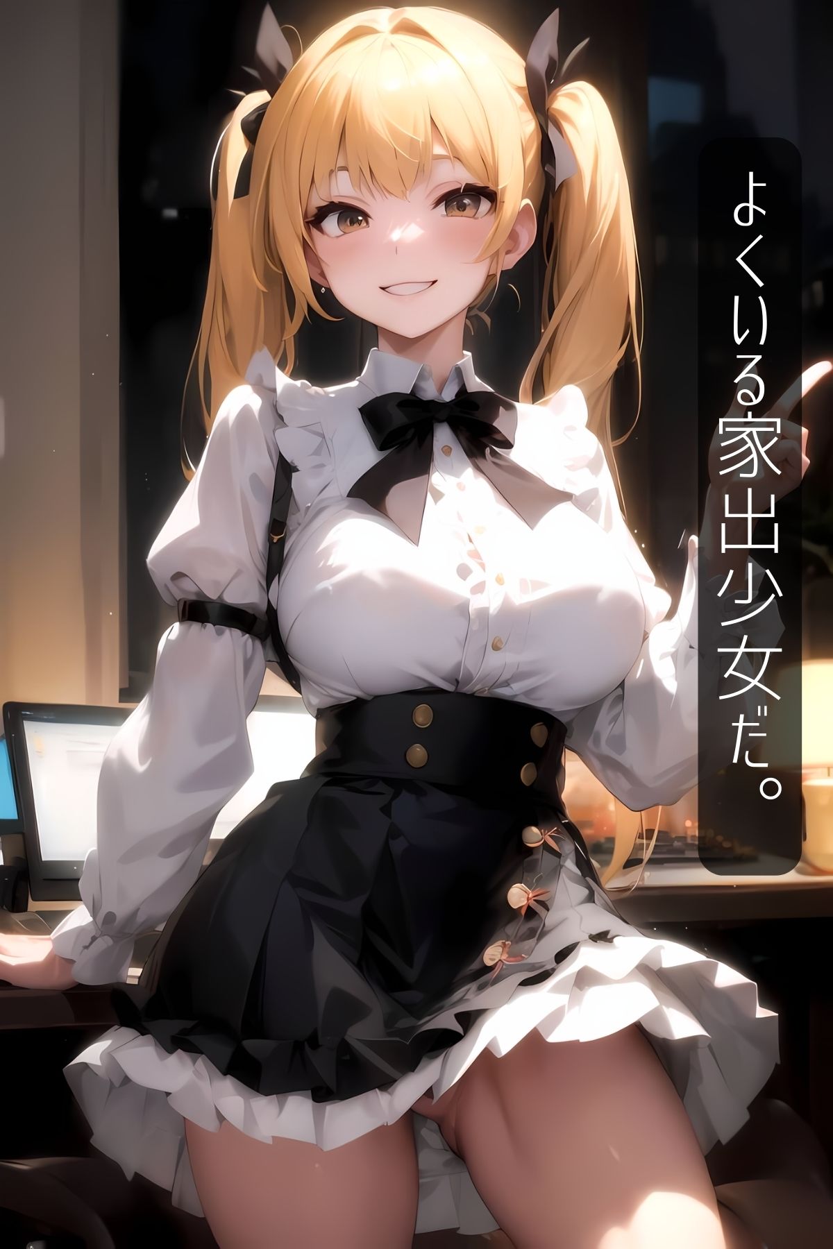 サンプル画像2:メスガ◯ ツインテール家出中(WEEKEND GIRLS) [d_384776]