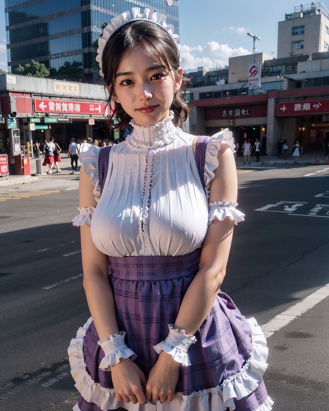 サンプル画像1:清楚なメイドさんのおっぱいとおま〇こ おっぱいとおま〇こ、見せてもらってイイですか？(FAI文庫) [d_384815]