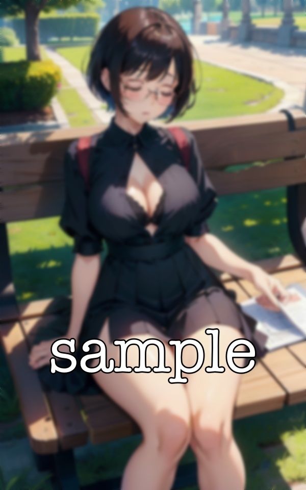 秘書ランチ〜某有名企業の秘書がベンチで座ってランチをする巨乳のおっぱいを盗撮〜エロメガネ特集